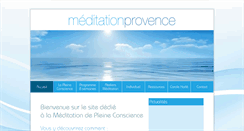 Desktop Screenshot of meditation-provence.com